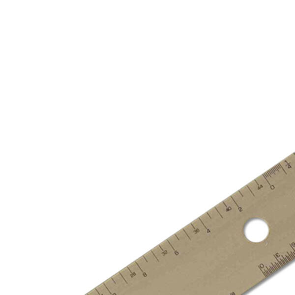 Alumicolor Straightedge Scales - Engineer Silver 12 in