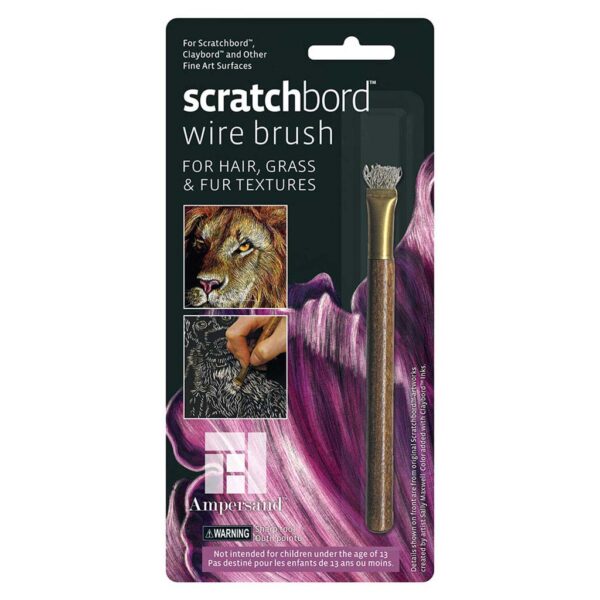 Scratchboard Wire Brush Packaged