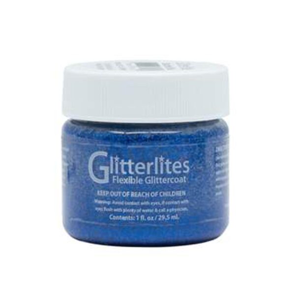 Angelus Glitterlites Paint - Starlite Blue 227 - 30 ml (1 OZ)