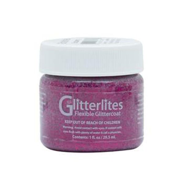 Angelus Glitterlites Paint - Razzberry 233 - 30 ml (1 OZ)