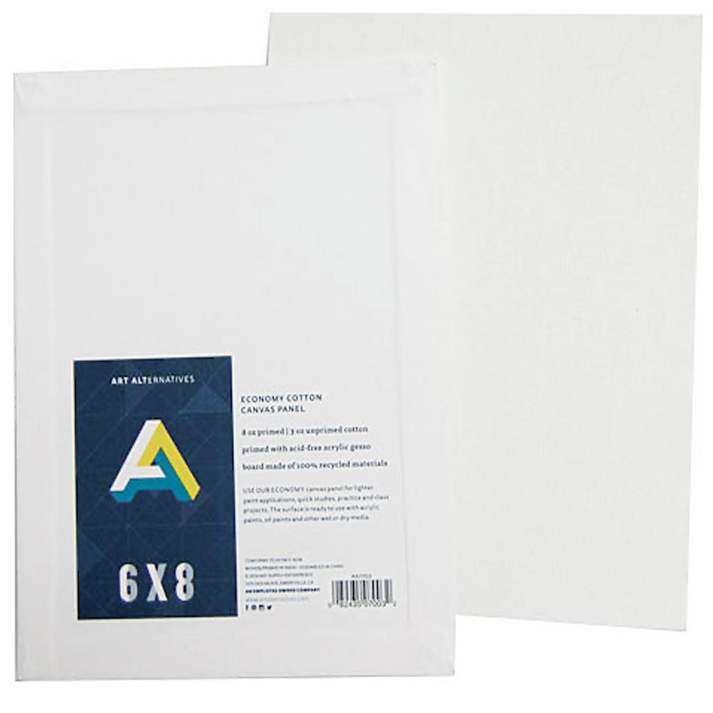 Art Alternatives Economy Artist White Canvas Super Value Pack-9 x 12 inches-P...