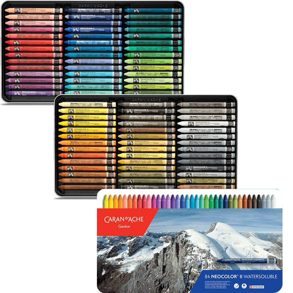 Neocolor II Water-Soluble Pastels (Metal Box of 10)