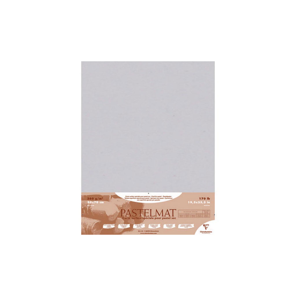 Clairefontaine Pastelmat : Pastel Paper : Sheet : 50x70cm : Light Blue
