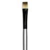 Dynasty Black Silver Brushes - Short Handle Bright 4920BR Size 8