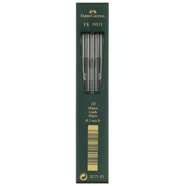 Faber Castell TK 9400 Drawing Pencil Lead - Lead Refill 2 mm Pkg of 10 B