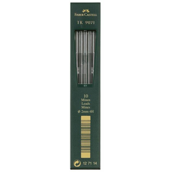 Faber Castell TK 9400 Drawing Pencil Lead - Lead Refill 2 mm Pkg of 10 4H