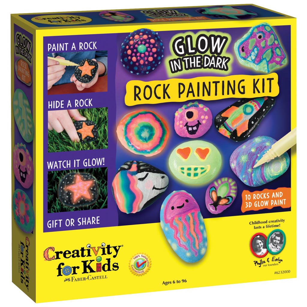 Creativity for Kids Glow in the Dark Rock Painting Kit – Jerrys