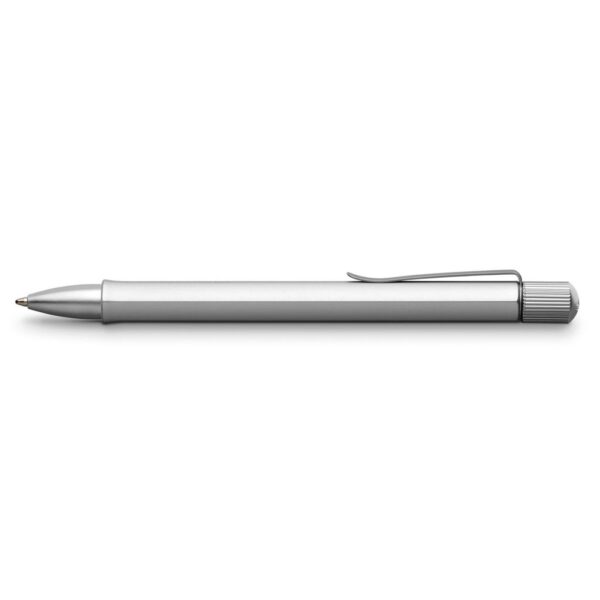 Faber Castell Hexo Ballpoint Pen Silver Flat