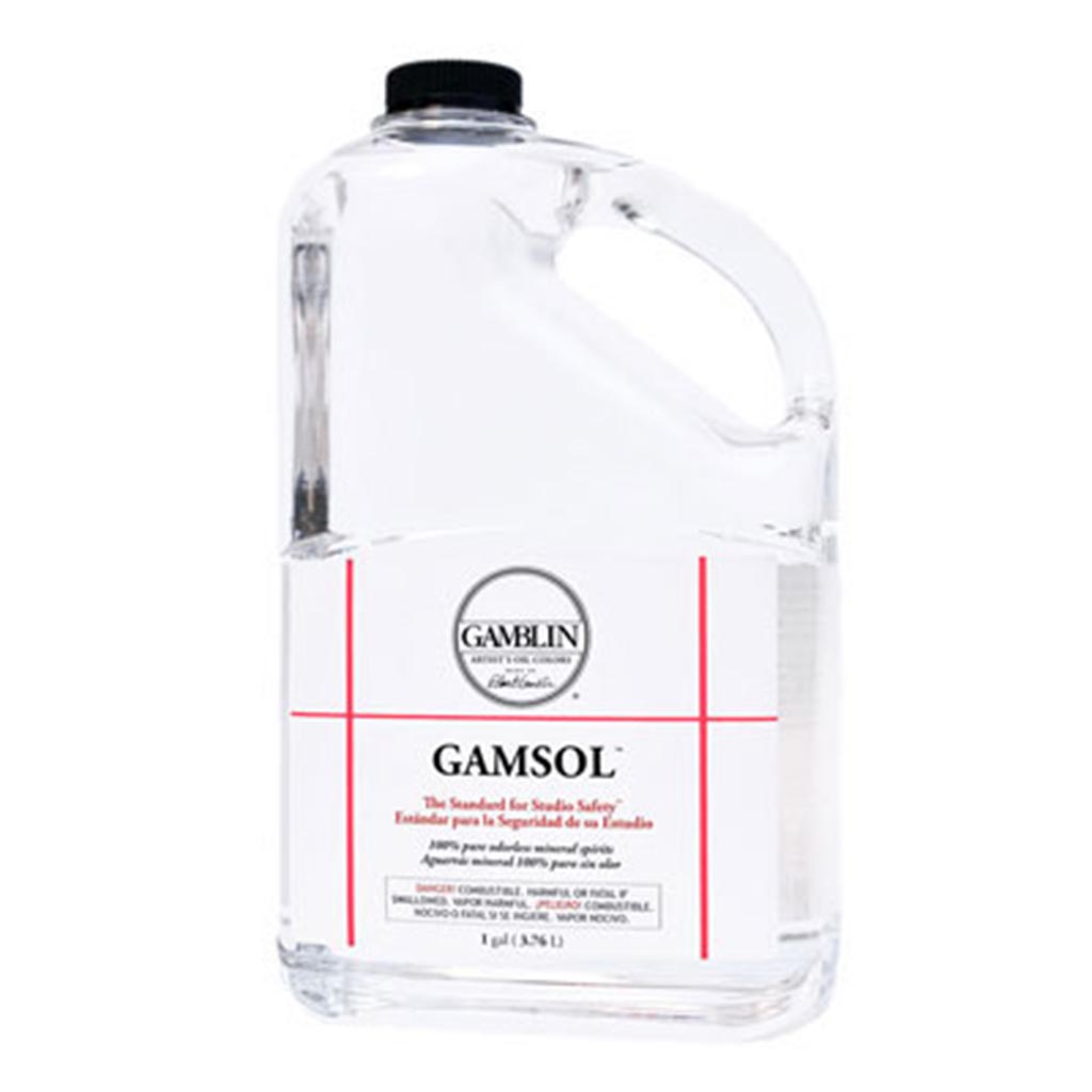 Gamblin G00094 GAMSOL Pure Odorless Mineral Spirits OMS 4.2 oz 125 ml