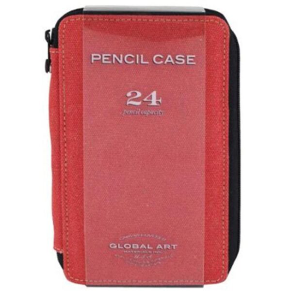Global Art Pencil Cases - Canvas Rose Capacity 24 Pencils