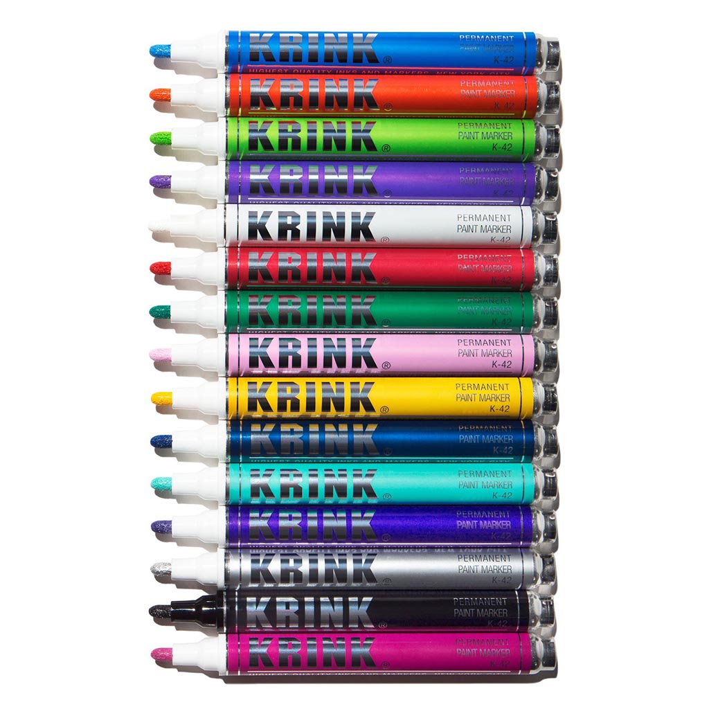 Krink K-42 Box Set-Pack de 12 Haute Qualité Balle Tip Peinture Marqueur Stylos