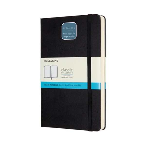 Moleskine Classic Notebook Expanded Large Dot Black 5X8.25 In
