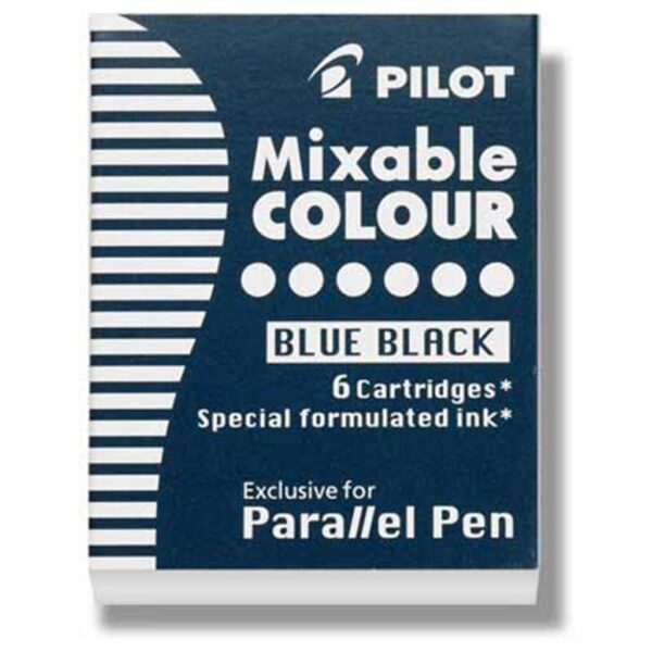 Pilot Parallel Calligraphy Pen Refills - Blue/Black Refill Pack of 6