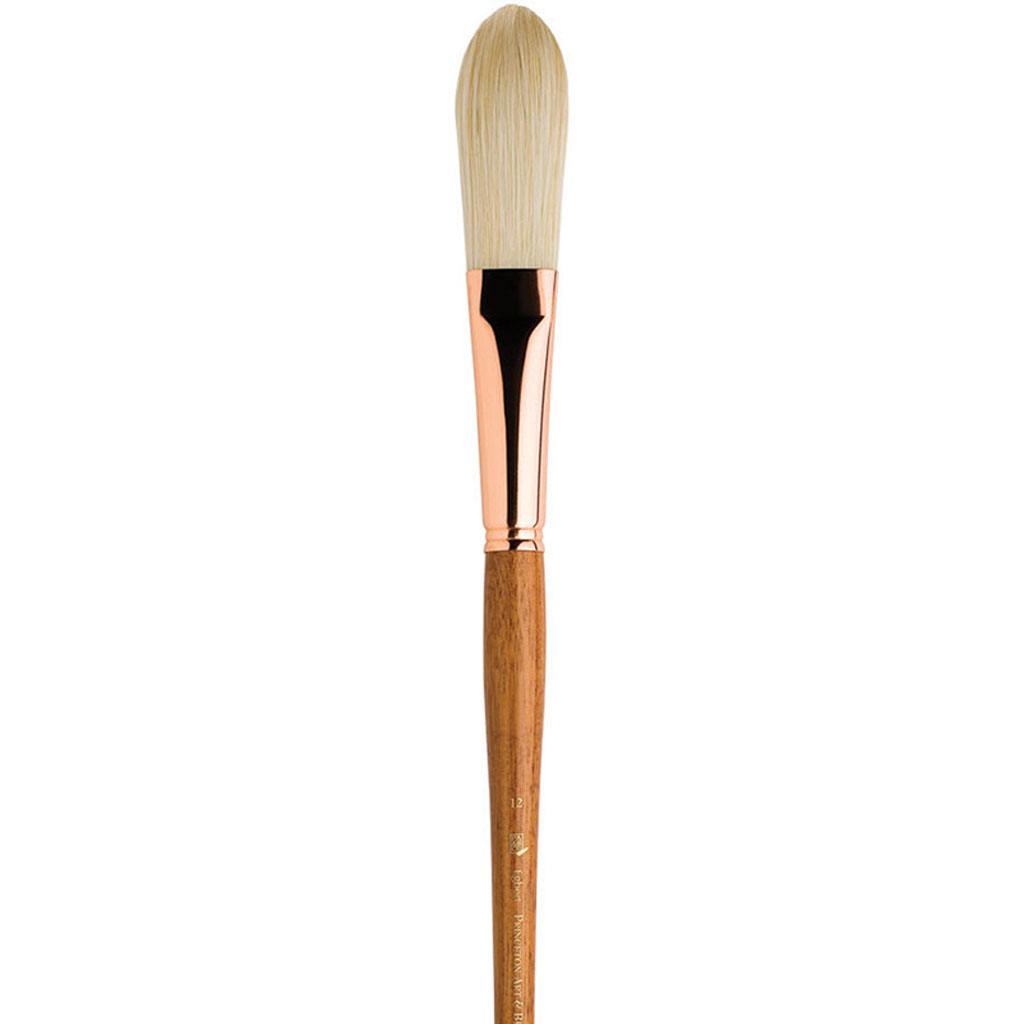 Brushes for Oil and Acrylic Paint Series 5400 Natural Chunking Bristle Short Filbert Princeton Refine Artist Brush Size 12