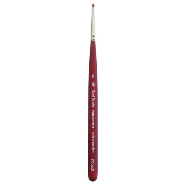 Princeton Velvetouch 3950 Series Brushes - Chisel Blender Size 0
