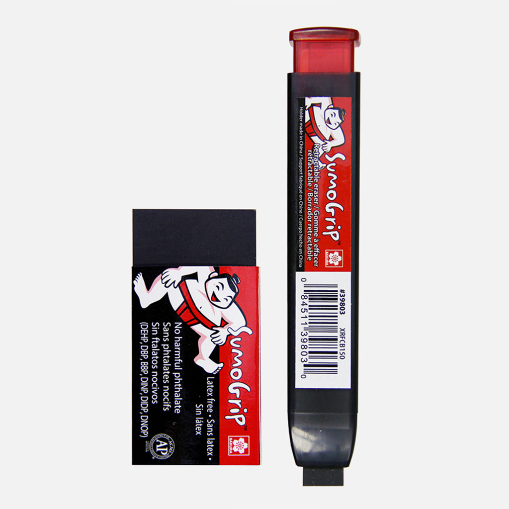 Sakura - SumoGrip Black Retractable Eraser - 12 Pcs Cup – DealTsar