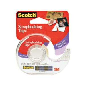 Scotch 001 Scrapbooking Tape Permanent 3/4 in W x 400in L