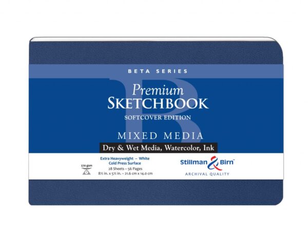 Stillman and Birn Beta Premium Sketchbooks - Softcover White 5.5 x 8.5in 270gsm (180lb)