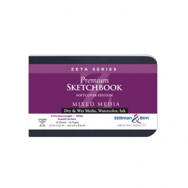 Stillman and Birn Zeta Premium Sketchbooks - Softcover White 3.5 x 5.5in 270gsm (180lb)