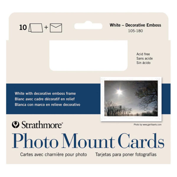 Strathmore Photo Cards - Decorative Embossed Pack of 10 5 x 7 in