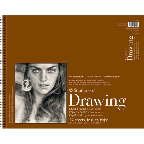 Strathmore 400 Series Drawing Paper - 18 x 24 in Smooth Surface 130gsm (80lb)