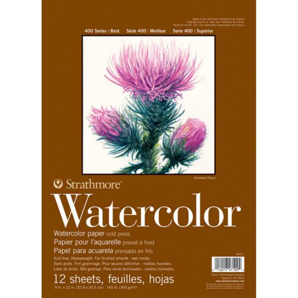 Strathmore 400 Series Watercolor Pads - 9 x 12 in Cold Press 300gsm (140lb)