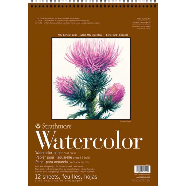 Strathmore 400 Series Watercolor Pads - 11 x 15 in Cold Press 300gsm (140lb)
