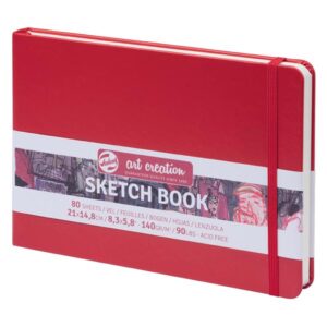 Talens Art Creation Sketch Books - Red 140g/90lbs 8.26 x 5.8in