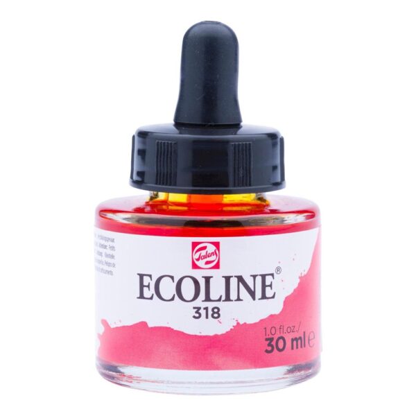 Talens Ecoline Liquid Watercolors - Carmine 318 30 ml (1 OZ)