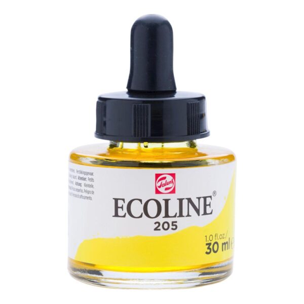 Talens Ecoline Liquid Watercolors - Lemon Yellow 205 30 ml (1 OZ)
