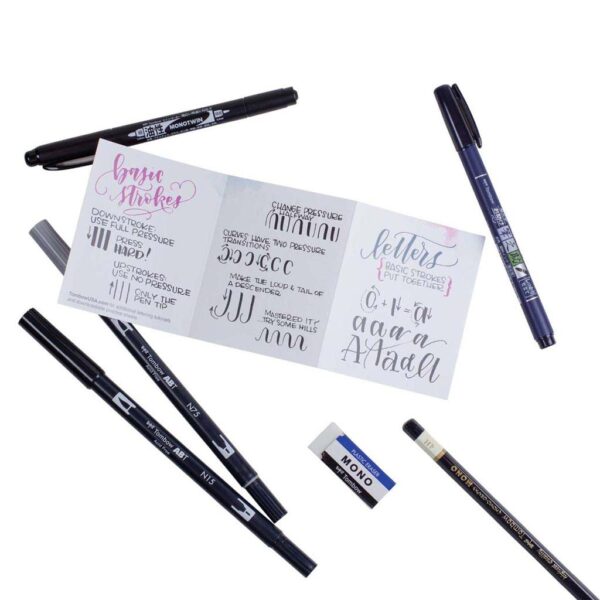 Tombow Beginners Lettering Set Angled