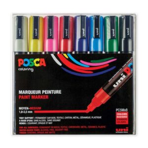 Uni-Posca Paint Marker Sets - Basic Set of 8 (2.5mm)
