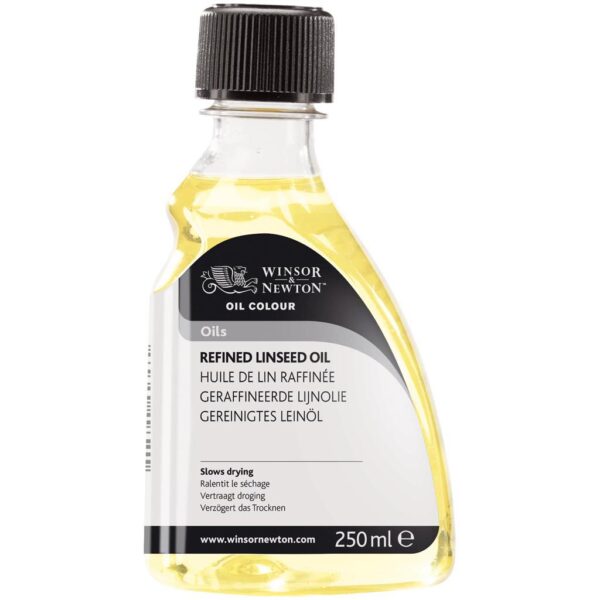 Winsor and Newton Refined Linseed Oil - 250 ml (8.4 OZ)