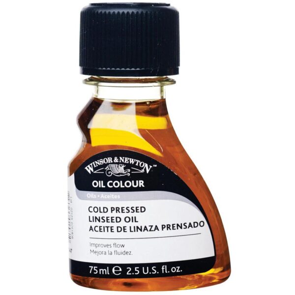 Winsor and Newton Cold Pressed Linseed Oil - 75 ml (2.5 OZ)