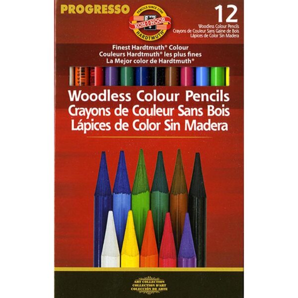 Koh-I-Noor Progresso Woodless Colored Pencil Set 12