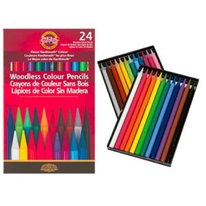 Koh-I-Noor Progresso Woodless Colored Pencil Set 24