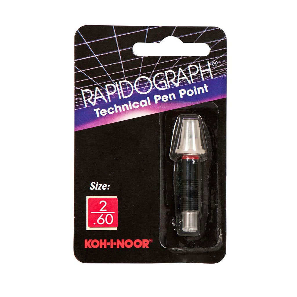 KOH-I-NOOR RAPIDOGRAPH 72DJ Chrome Plated Pen Nib Point Size J .60-2 