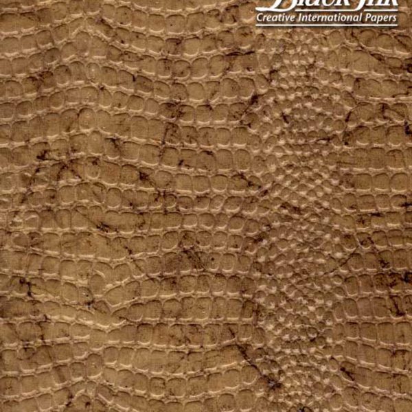 Black Ink Indian Embossed Papers Reptile ‚ Desert Gold 22 X 30 In