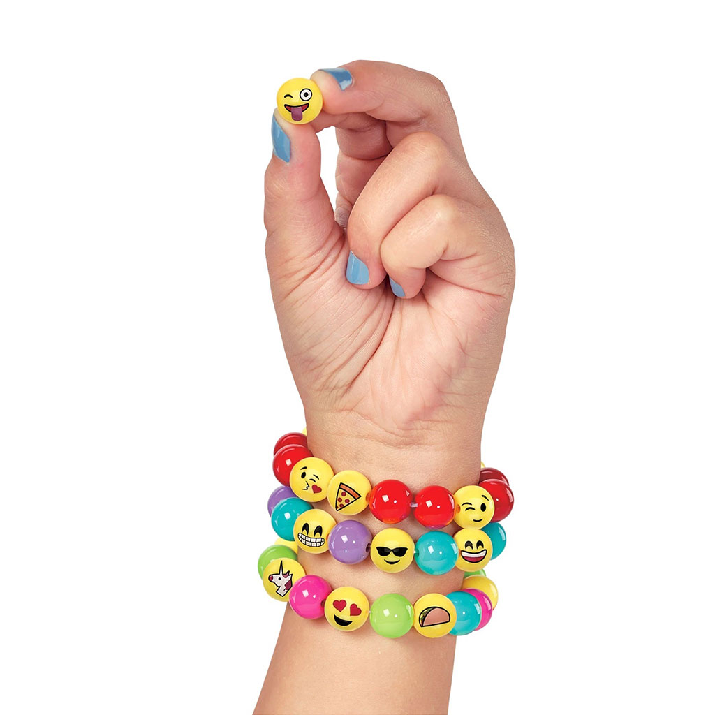 Creativity for Kids Emoji Bracelets Makes 5 Bead Bracelets Arts and Crafts