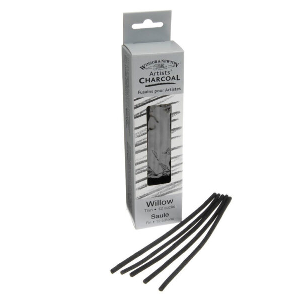 Winsor and Newton Willow Charcoal Thin Sticks 12 Pk